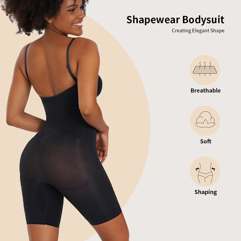 Petty Luxe Black Seamless Shaping- Bodysuit